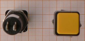 Push buton Off-On, negru, 3A/250V, 12,7mm, cu retinere