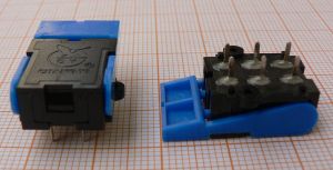 Microintrerupator (limitator), cu lamela, albastru/negru, A/250V, -