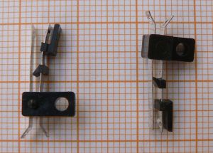 Microintrerupator (limitator), Off-On, cu lamela, negru, A/V, -