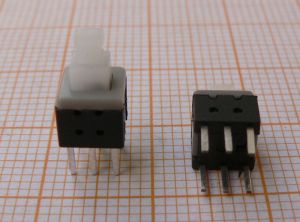 Push buton, 6x6mm, cu retinere