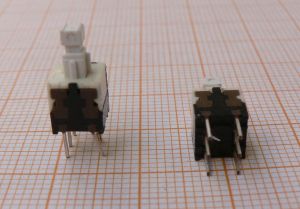 Push buton, 6,5x6,2mm, fara retinere