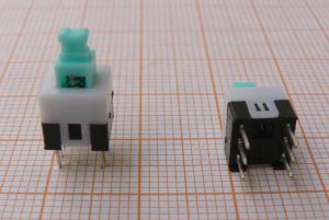 Push buton, 7x7mm, cu retinere