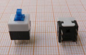 Push buton, 8x8mm, cu retinere