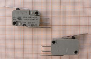 Limitator, 25,1A, 125/250V AC, 22,2x10,3mm, cu tija