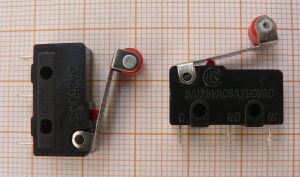 Limitator_micro cu lamele si rola Negru 3A/250V/15*6*20mm