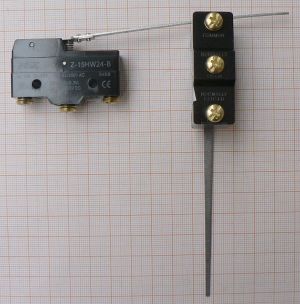 Microintrerupator (limitator), industrial, cu lamela, 220V/15A, 50x26,5x18mm