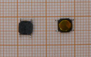 Push buton SMD tip tast pocnitoare, On-On, 2x2circ/8-9poli, 4,6x4,6x0,55mm