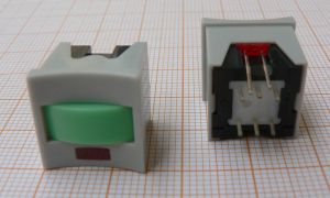PushBut reset cu retinere.cu led verde