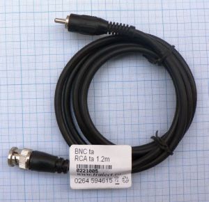 Cablu prelungitor BNC tata - RCA tata, 1,2m