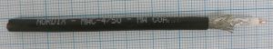 Cablu tip LMR195, 50 Ohm, 0,94mm cupru, 90% acoperire cupru cositorit + folie aluminiu, 4,95mm PVC negru