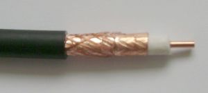 Cablu coaxial 50 Ohm, tip H500, 2,5mm cupru, folie cupru + tresa cupru 50%, 9,8mm PVC
