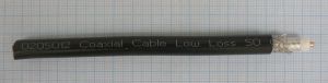 Cablu tip LMR400, 50 Ohm, 2,74mm CCA, 95% cupru cositorit + folie aluminiu, 10,16mm PVC negru