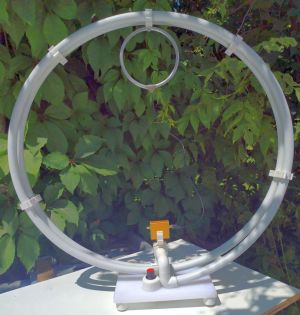Antena dubla bucla magnetica Ø630mm cu LNA - receptie HF extinsa pentru semnale slabe