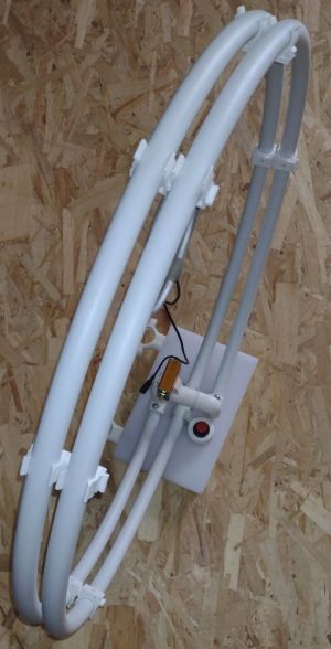 Antena dubla bucla magnetica Ø630mm fara LNA - receptie HF extinsa pentru semnale slabe