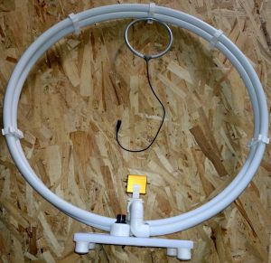 Antena dubla bucla magnetica Ø630mm fara LNA - receptie HF extinsa pentru semnale slabe