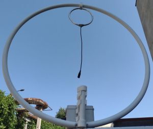 Antena Bucla Magnetica Ø630mm cu Amplificator pentru Receptie FM (Radio)
