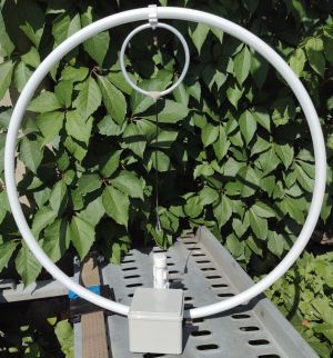 Antena Bucla Magnetica Ø630mm cu Amplificator pentru Receptie FM (Radio)