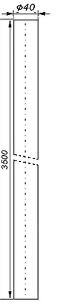 Bara aluminiu, 6000/40/2mm (L/fi/grosime)