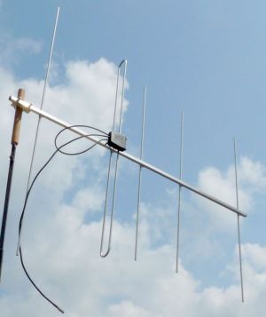 Antena Yagi comunicatii, 5 elemente, banda 2m (144-148MHz), polarizare verticala