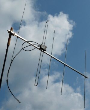 Antena Yagi comunicatii, 5 elemente, banda 2m (144-148MHz), polarizare verticala