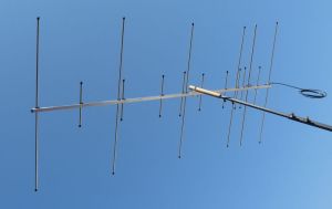 Antena Yagi comunicatii, 6/10 elemente, banda 2m/70cm, polarizare orizontala
