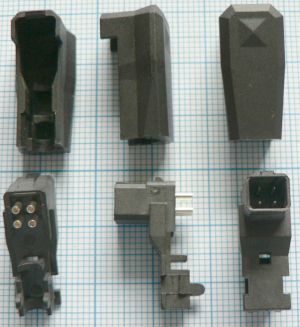 Mufa mini video tata, 4 pini, cablu 4mm