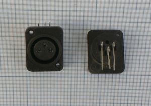 Mufa XLR-3 mama pe cablu 3pini cu surub 5.5mm