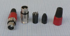 Mufa XLR-3 mama, pe cablu, 3pini