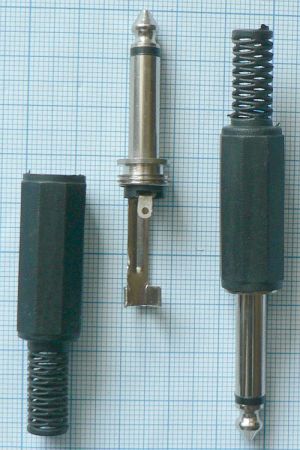 Mufa Jack tata 6.3 mono, pe cablu 6.5mm
