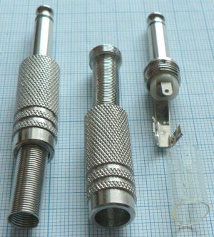 Mufa Jack tata 6.3 mono , pe cablu 6.5mm