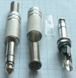 Mufa jack tata 6,3mm stereo, pe cablu 6,5mm (standard)