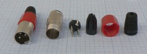 Mufa XLR-3 tata ,3pini , pe cablu