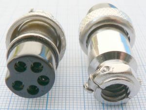 Mufa microfon MIC325, 5 pini mama,cablu 3.9mm