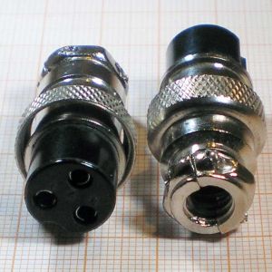 Mufa microfon MIC323, 3 pini, mama,cablu 6mm