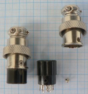 Mufa microfon MIC328, 8 pini, mama ,cablu 6mm