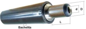 Mufa/conector DC tata 2,1x5,5x10mm, cablu 5mm (calitate standard)
