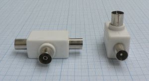 Adaptor/reductie TV mama - 2x TV tata, plastic