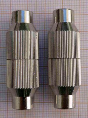 Prelungitor/adaptor/reductie cablu coaxial, metal, 7,4mm