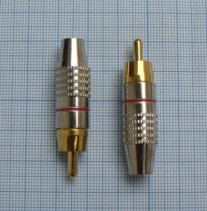 Mufa RCA tata, cablu 8mm