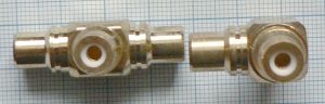 Adaptor/reductie RCA tata - 2x RCA mama (T, 3 RCA mama)