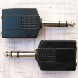 Adaptor/reductie jack tata 6,3mm stereo - 2x jack mama 6,3mm mono