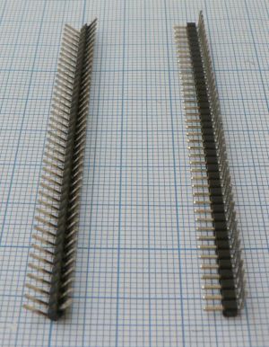Sir de pini, 40 pini, indoit 90 grade, tata-tata, distanta intre pini 2,54mm