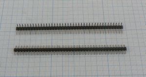 Sir de pini, 40 pini, indoit 90 grade, tata-tata, distanta intre pini 2,54mm