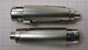 Adaptor/reductie XLR mama-RCA mama