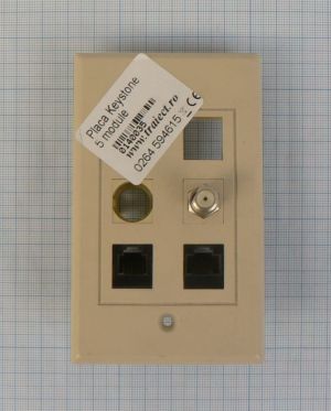 Placa keystone, 5 module