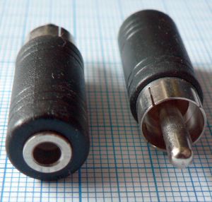 Adaptor/reductie RCA tata - jack 3,5mm mono mama