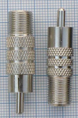 Adaptor/reductie RCA tata - F mama