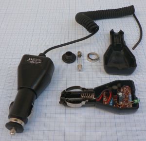 Mufa alimentare bricheta, tata, cu LED, 6mm