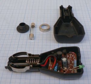 Mufa alimentare bricheta, tata, cu LED, 6mm