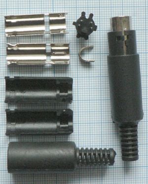 Mufa S-VHS tata 4 pini pe cablu 5mm